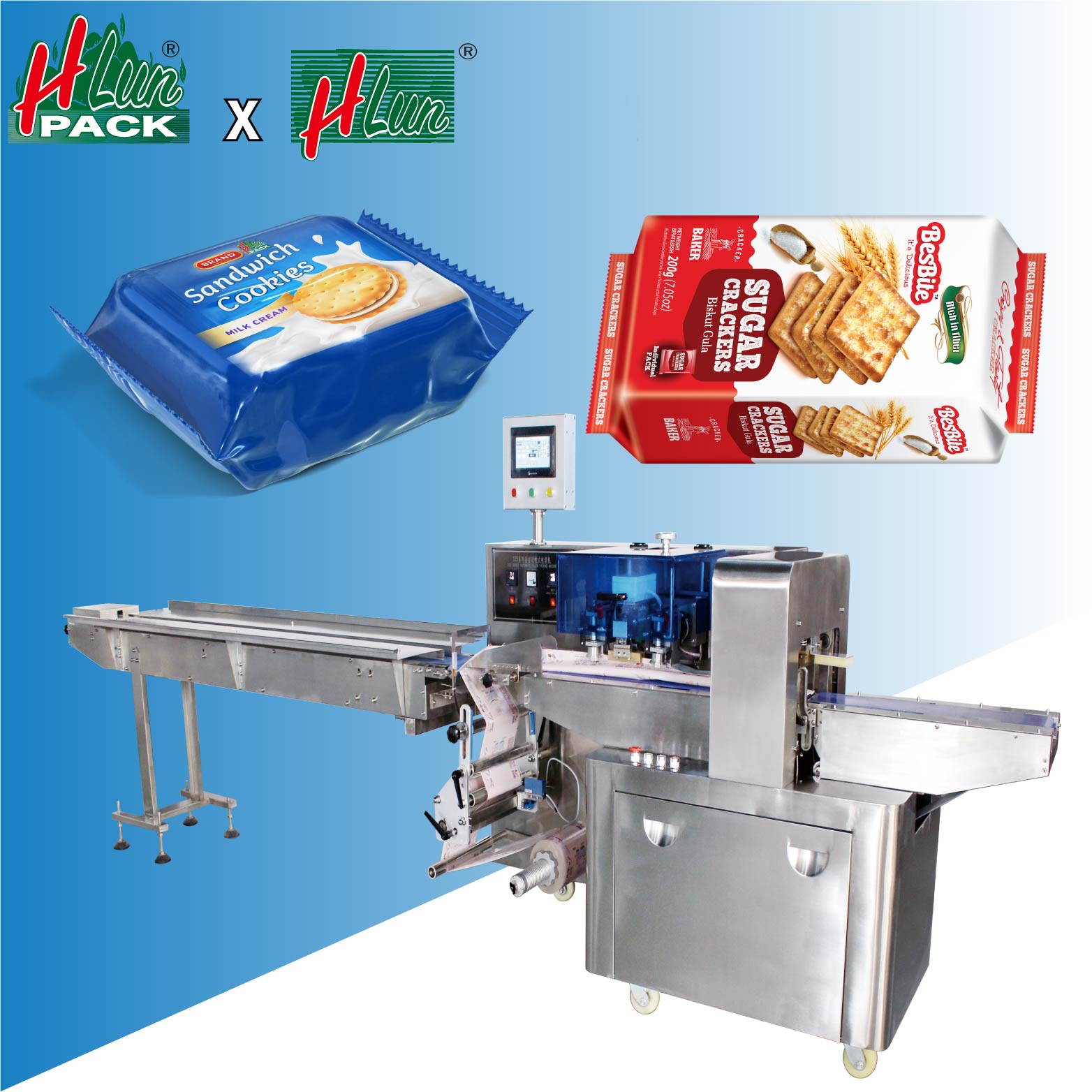 Die horizontale Schlauchbeutelmaschine f&uuml;r gro&szlig;e Artikel