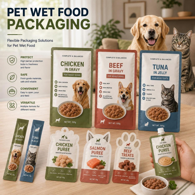 Envasado de alimentos para mascotas y piensos para animales